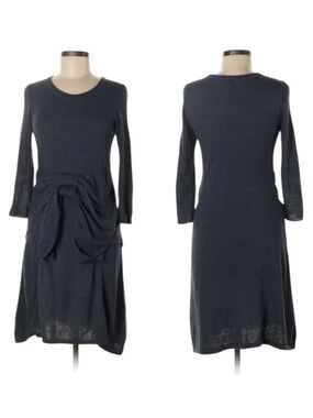 SPORTMAX CODE Alpaca Wool Blend Knit Bow Dress M
